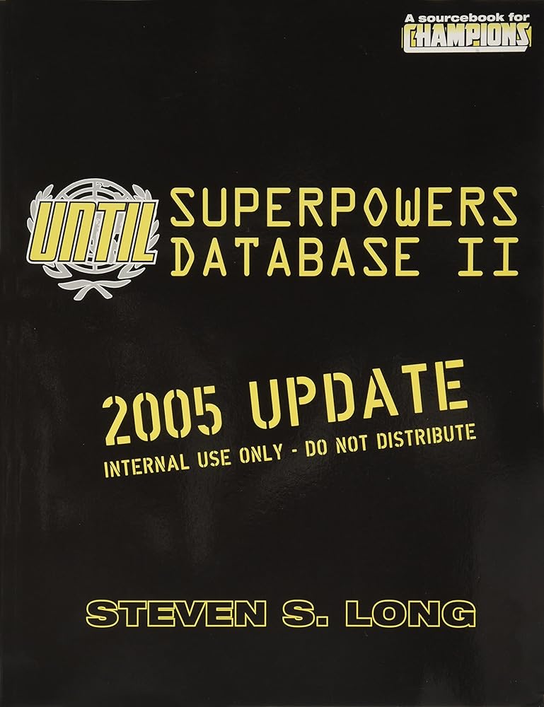 UNTIL Superpowers Database II cover image